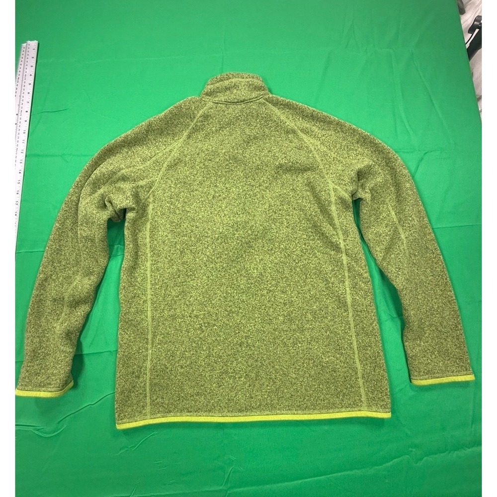 Patagonia Better Sweater Jacket Men Medium Green 1/4 Zip Pullover Fleece Hiking - Picture 8 of 8